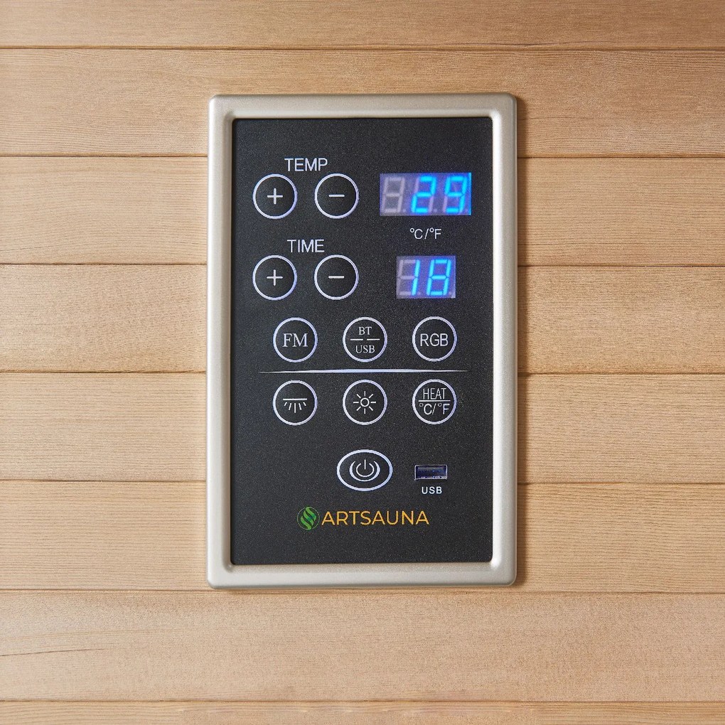 Infračervená sauna Kiruna 90 s duálnou technológiou