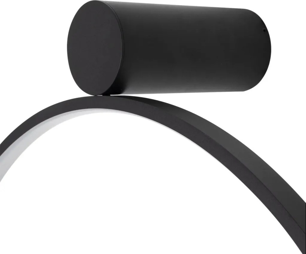 Aplica circulara LED IP44 diametru 60cm Visual negru