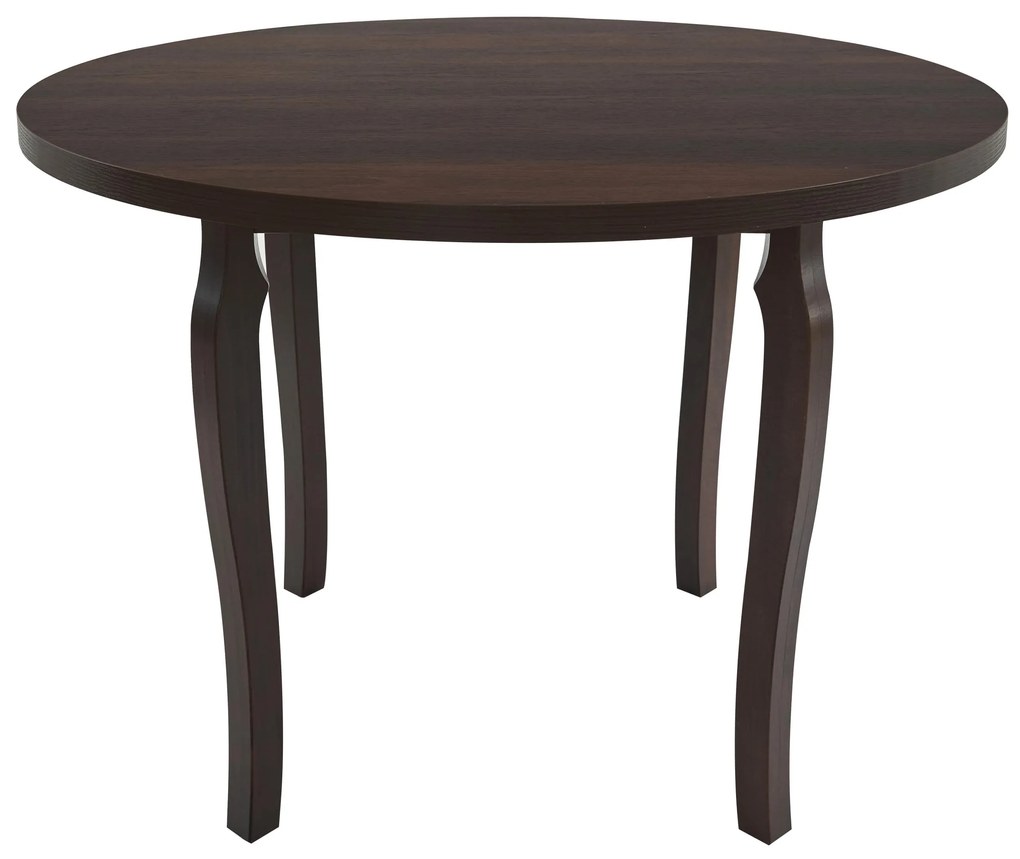 Masa living poli3 o, nuc, 100 x 100 x 76 cm, lemn masiv de pal/fag