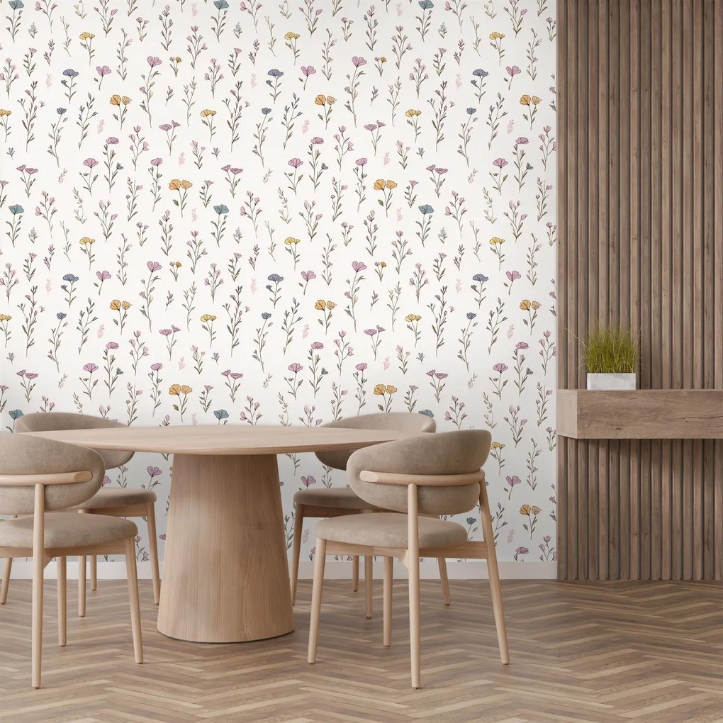 Fototapet - Model floral delicat (147x102 cm)