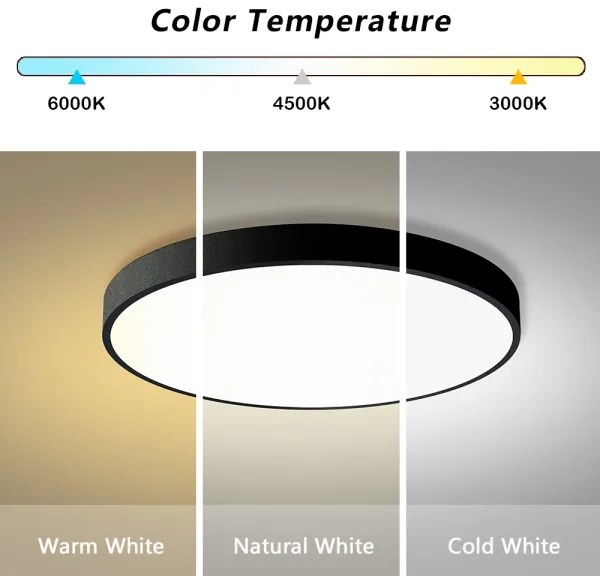 Brilagi - Lampă LED dimerizabilă POOL SMART, 100W, 230V, diam. 80 cm, Wi-Fi Tuya, neagră + telecomandă