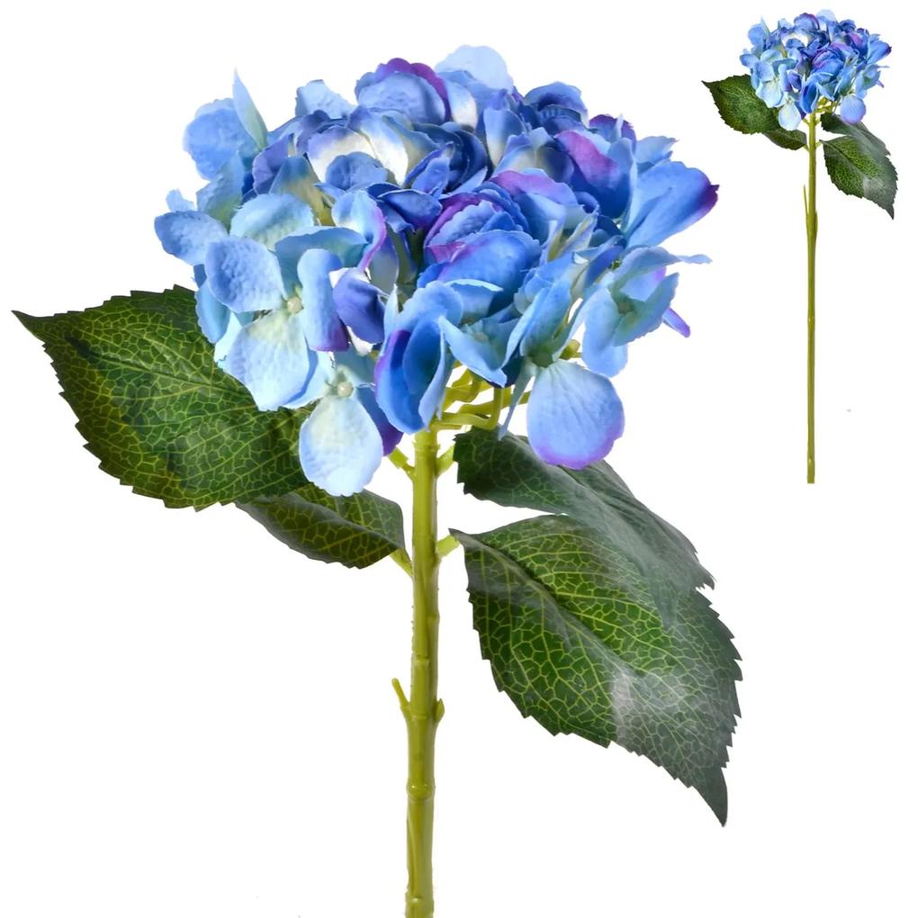 Fir hortensie artificiala albastra, 58 cm