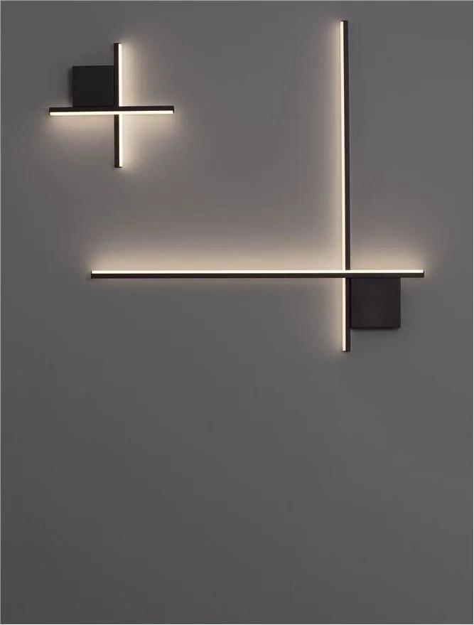 Aplica de perete cu lumina ambientala LED Cross 30cm