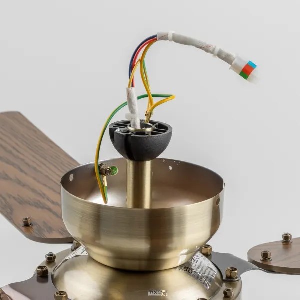 Ventilator de tavan ZEVENTI NAVAGIO 1xE27/60W/230V maro