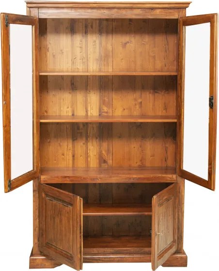 Vitrina L120 37 H197 cm, lemn masiv
