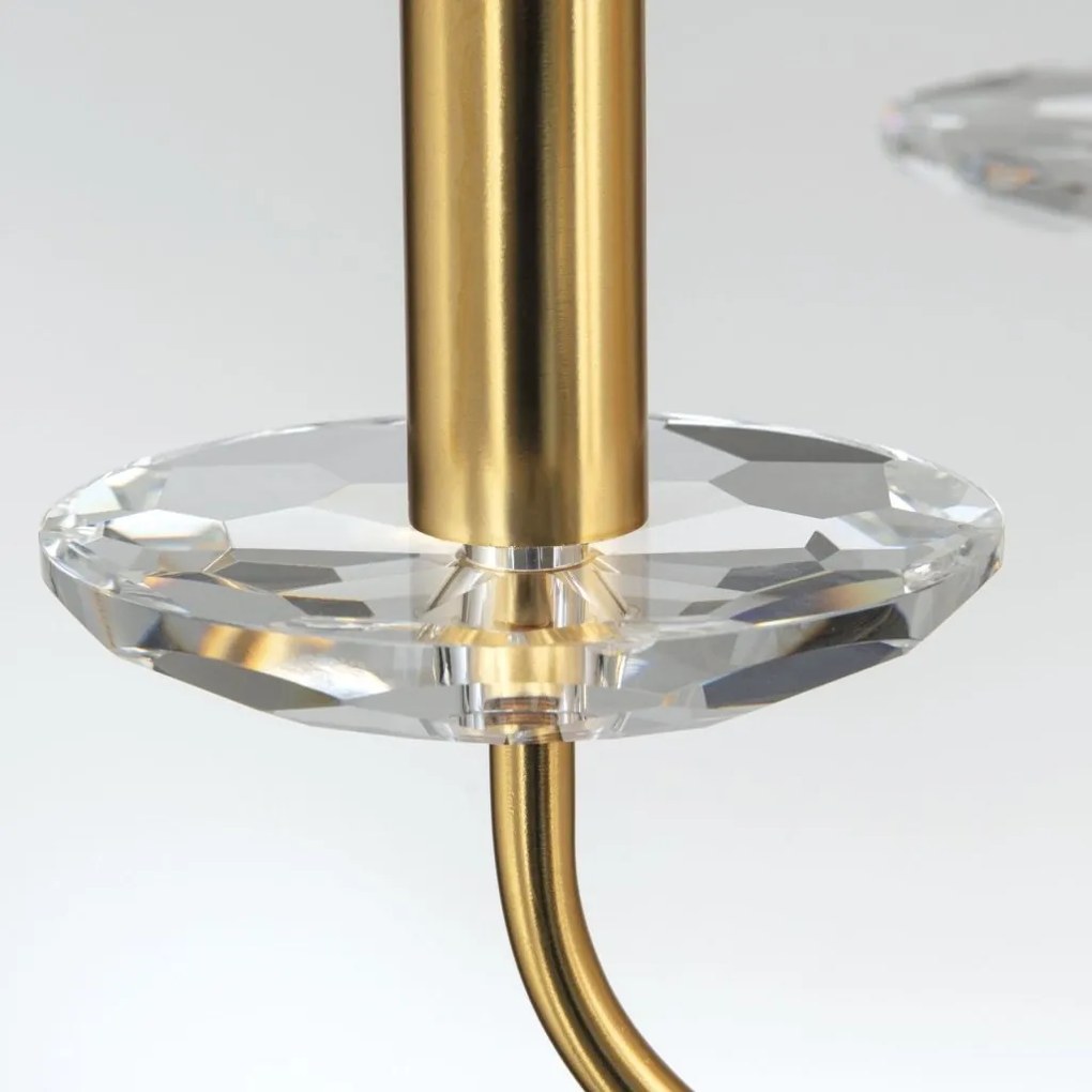 Candelabru stil clasic cu cristal K9 ARIANE 6L auriu