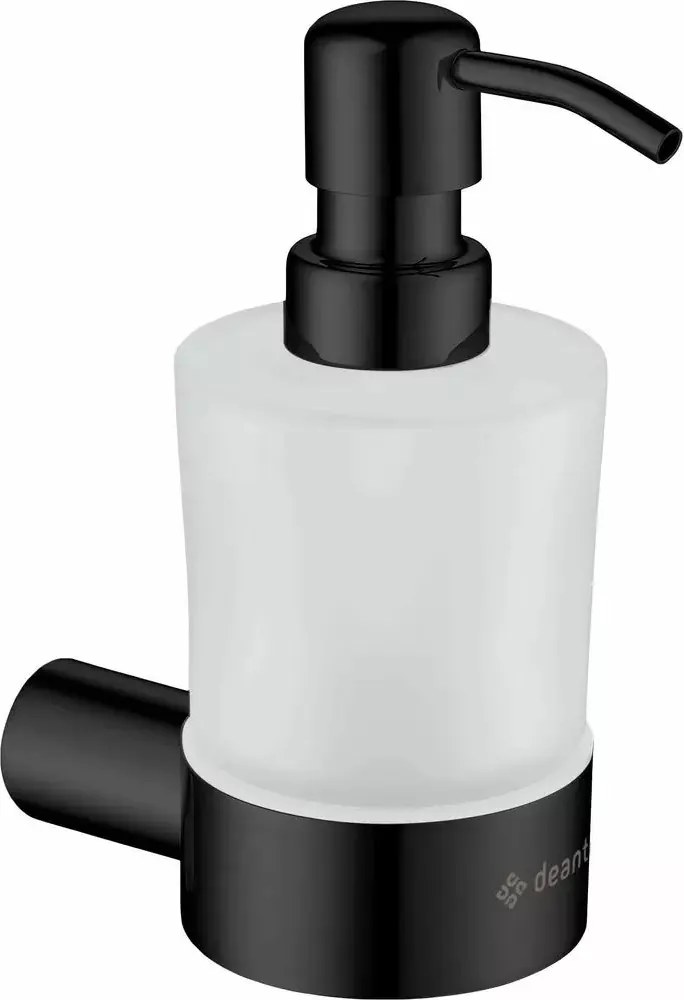 Dozator sapun Deante Round negru