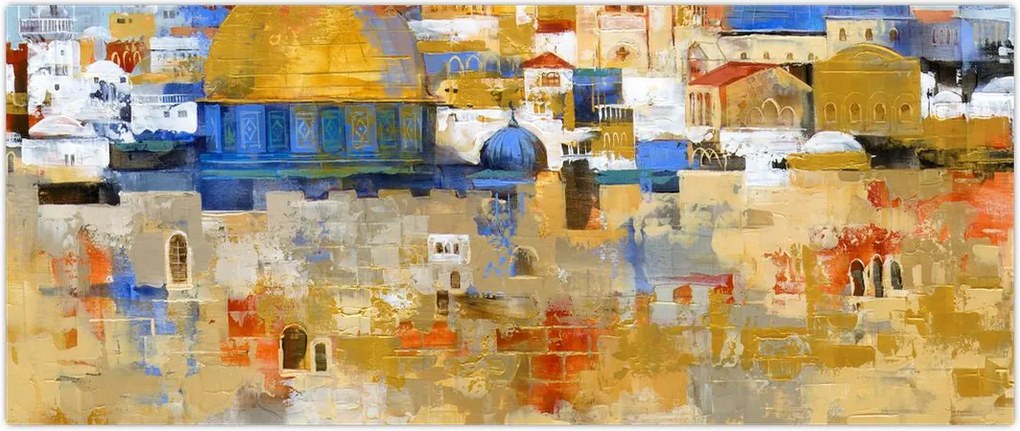 Tablou - Zidul plângerii, Ierusalim, Israel (120x50 cm)