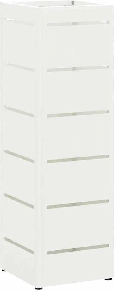 vidaXL Suport pentru umbrele Alb 15,5 x 15,5 x 49 cm Oțel