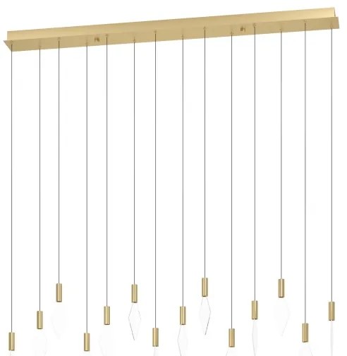 Lustră LED dimabilă pe cablu Eglo 390362 MIRADOR 14xLED/3,3W/230V auriu