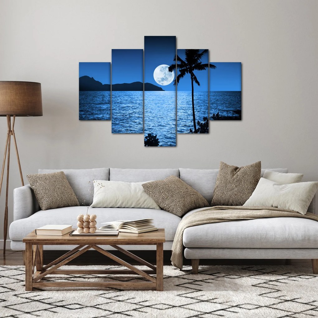 Tablou - Luna deasupra nivelului mării (150x105 cm)