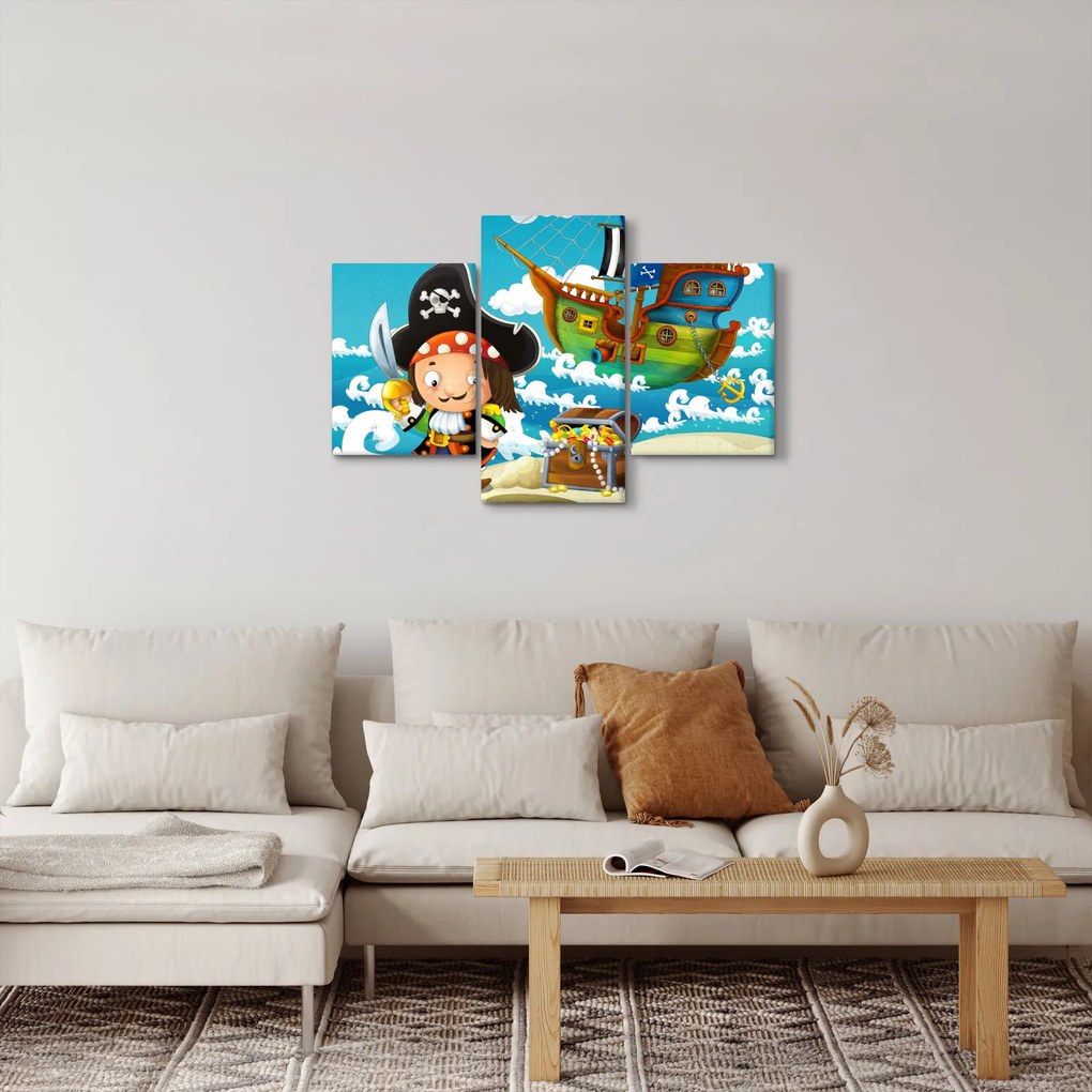 Tablou - Comoara piraților (90x60 cm)
