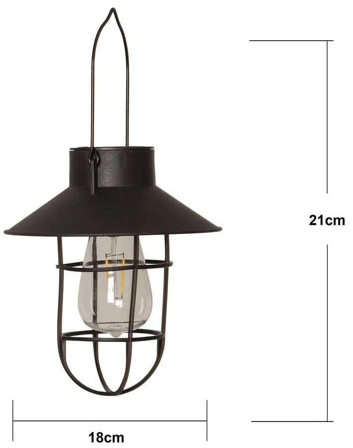 Corp de iluminat pentru exterior LED solar (înălțime 21 cm) Cage – Star Trading