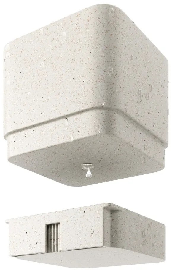 Ghivece 4 buc. din plastic pentru ierburi aromatice, de agățat, de perete Cubiko – Umbra