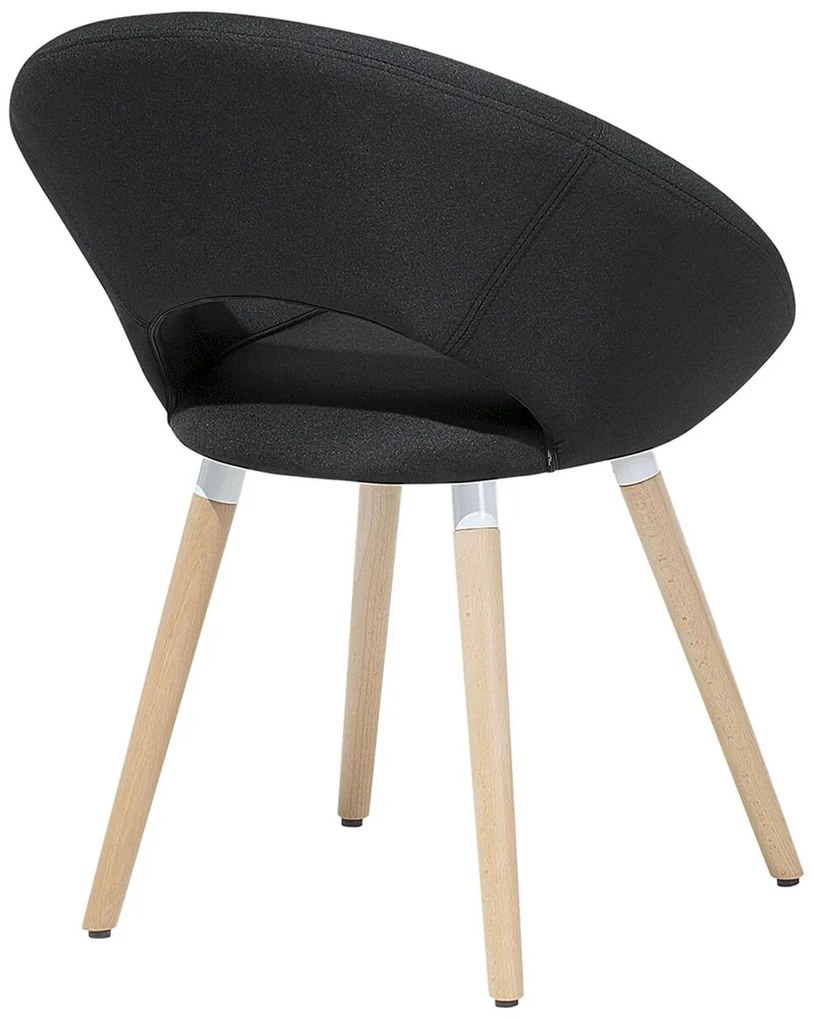 Set 2 buc. scaune pentru sufragerie Roslav (negru). 1009909