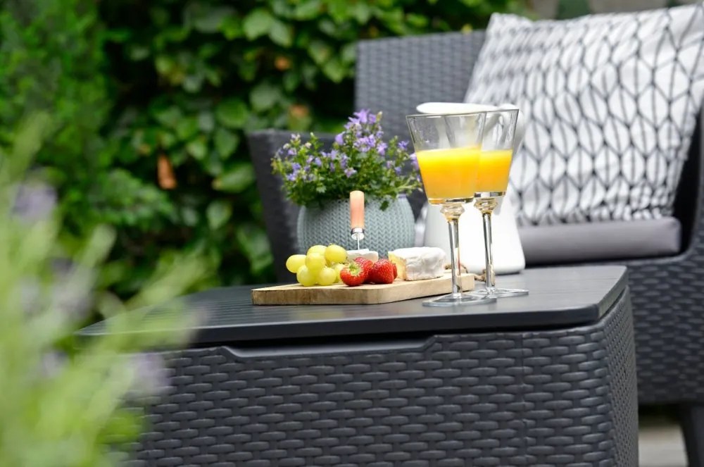 Set de mobilier de grădină SALEMO 2 grafit