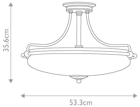Lustră aplicată GRIFFIN 4xE27/100W/230V cupru Elstead QZ-GRIFFIN-SFM-WS