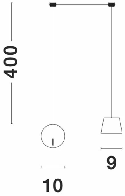 Aplica tip pendul LED design modern Amadeo neagra NVL-9118106