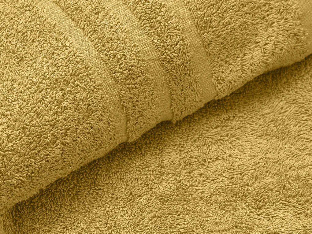 Prosop CLASSIC COLOR 50 x 100 cm mustar, 100% bumbac
