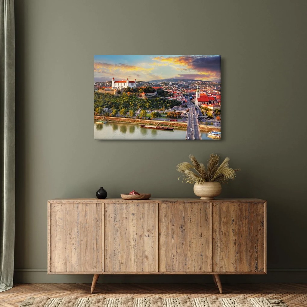 Tablou - Panorama bratislavei, Slovacia (90x60 cm)