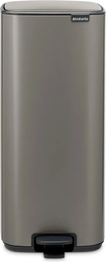 Coș de gunoi gri cu pedală din oțel 30 l Bo – Brabantia