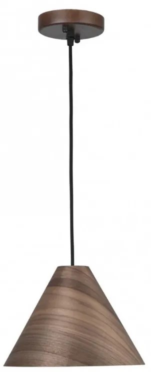 Lustra / Pendul modern design lemn nuc inchis WERA NVL-9125062