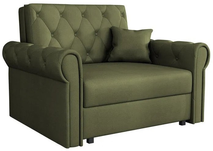 Fotoliu Columbus 200Verde, 85x116x98cm, 50 kg, Tapiterie, Picioare: Metal