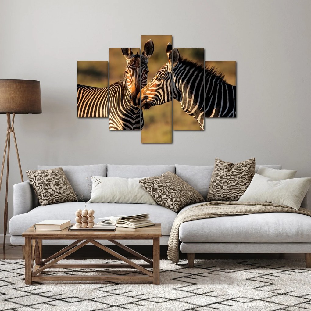 Tablou - Două zebre (150x105 cm)