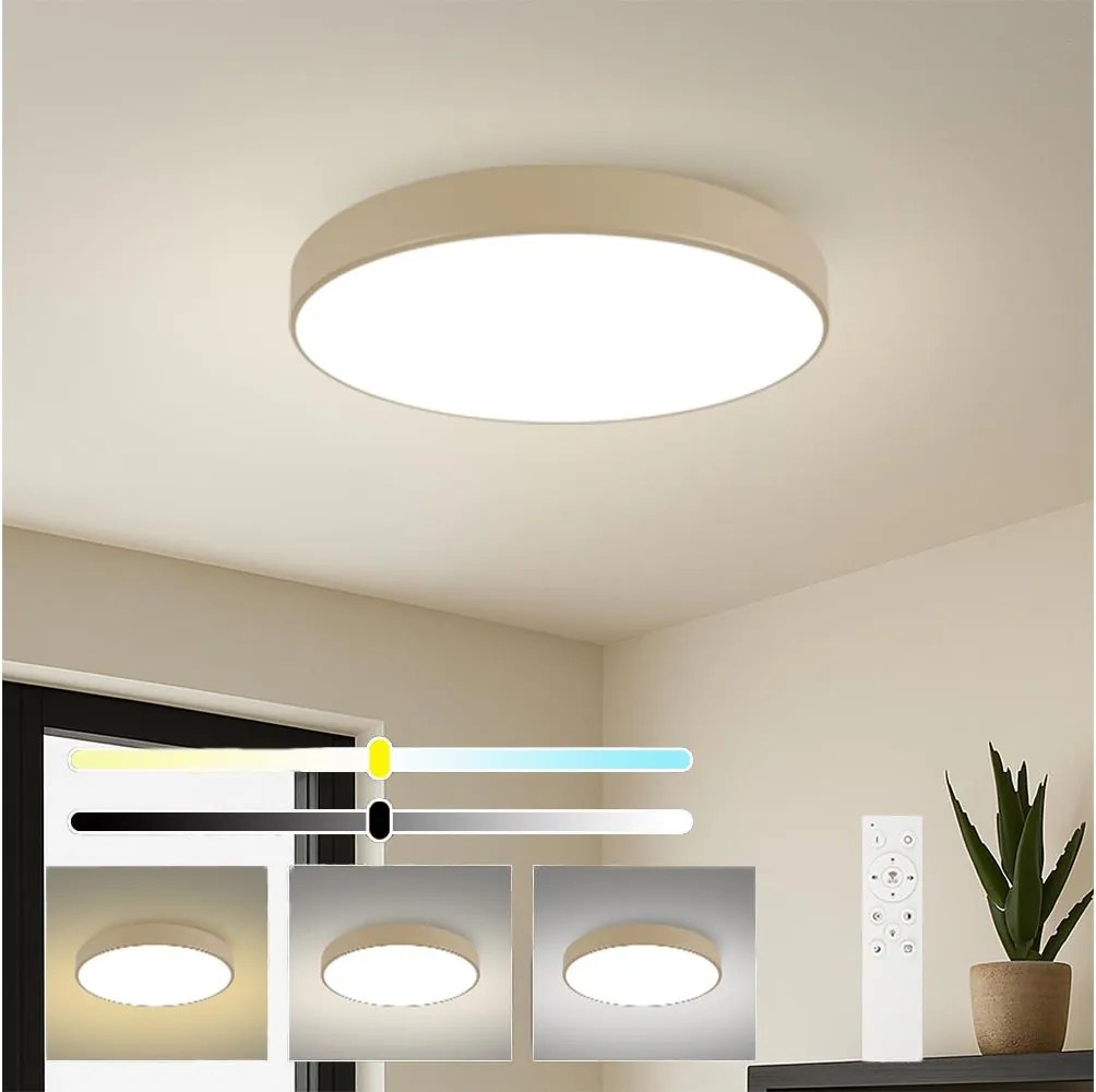 Brilagi - Corp de iluminat POOL SMART LED dimabil/100W/230V 80 cm bej Wi‑Fi Tuya + telecomandă