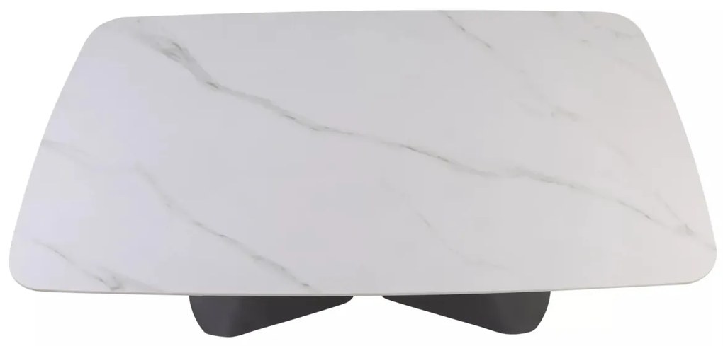 Masa extensibila Armando alb/negru L160-240xl90 cm