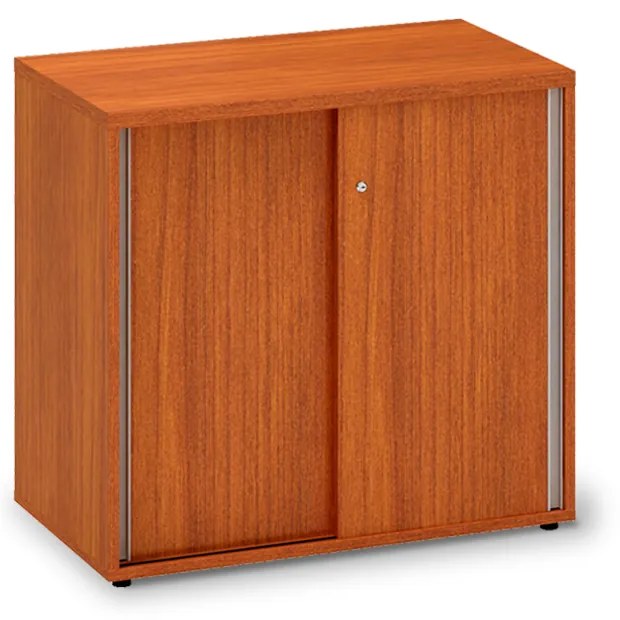 Dulap jos cu uși glisante ProOffice 80 x 45 x 73,5 cm, cireș
