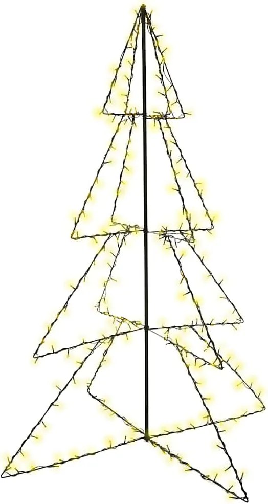 vidaXL Brad de Crăciun conic 240 LED-uri interior & exterior 115x150cm