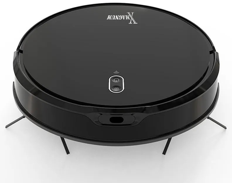 Aspirator robot MAGNUM X, 40 W, 3000 Pa, Curatare uscata si umeda, Filtrare în 3 etape, Wi-Fi, Functie de programare, Negru