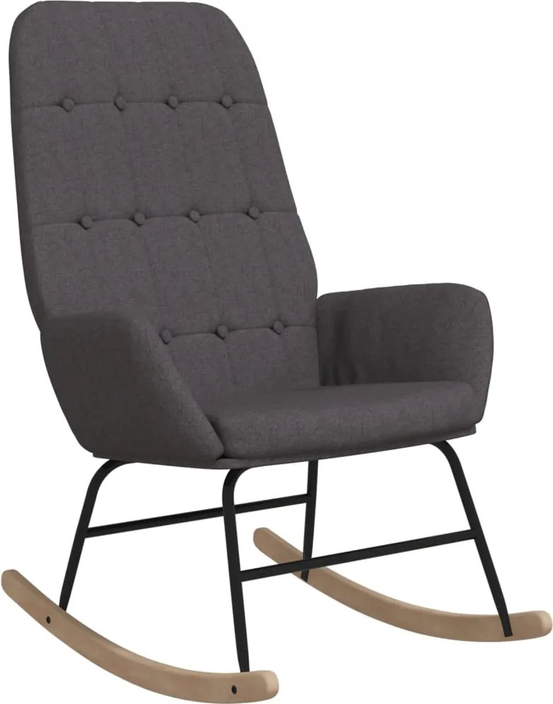 vidaXL Scaun balansoar, gri închis, material textil