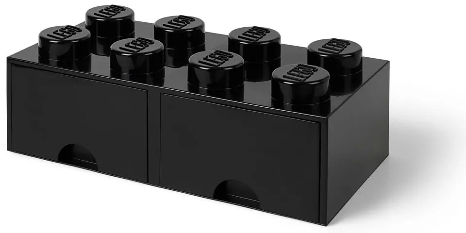 Cutie depozitare cu 2 sertare LEGO®, negru