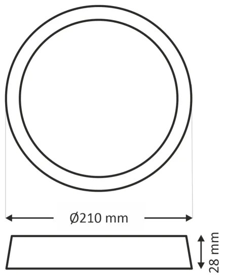 LED Plafonieră LED/18W/230V 4200K