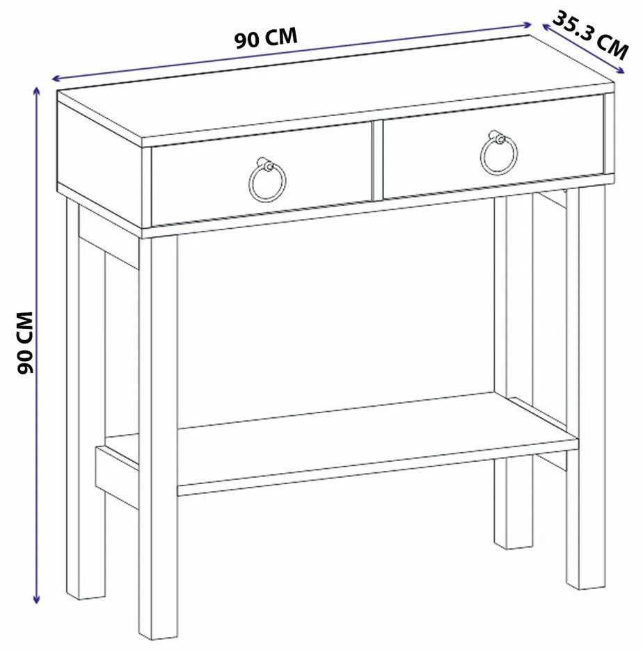 Masă decorativă Valery White