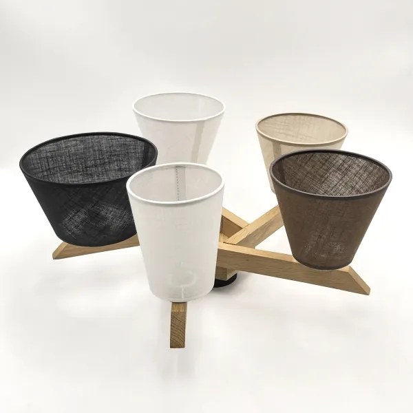 Lustră aplicată Brilagi ANTHONY 5xE14/40W/230V stejar