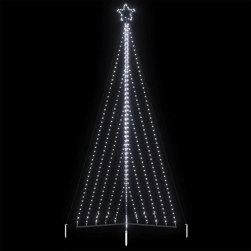 vidaXL Pom de Crăciun LED 570 LED-uri Alb Rece 399 cm