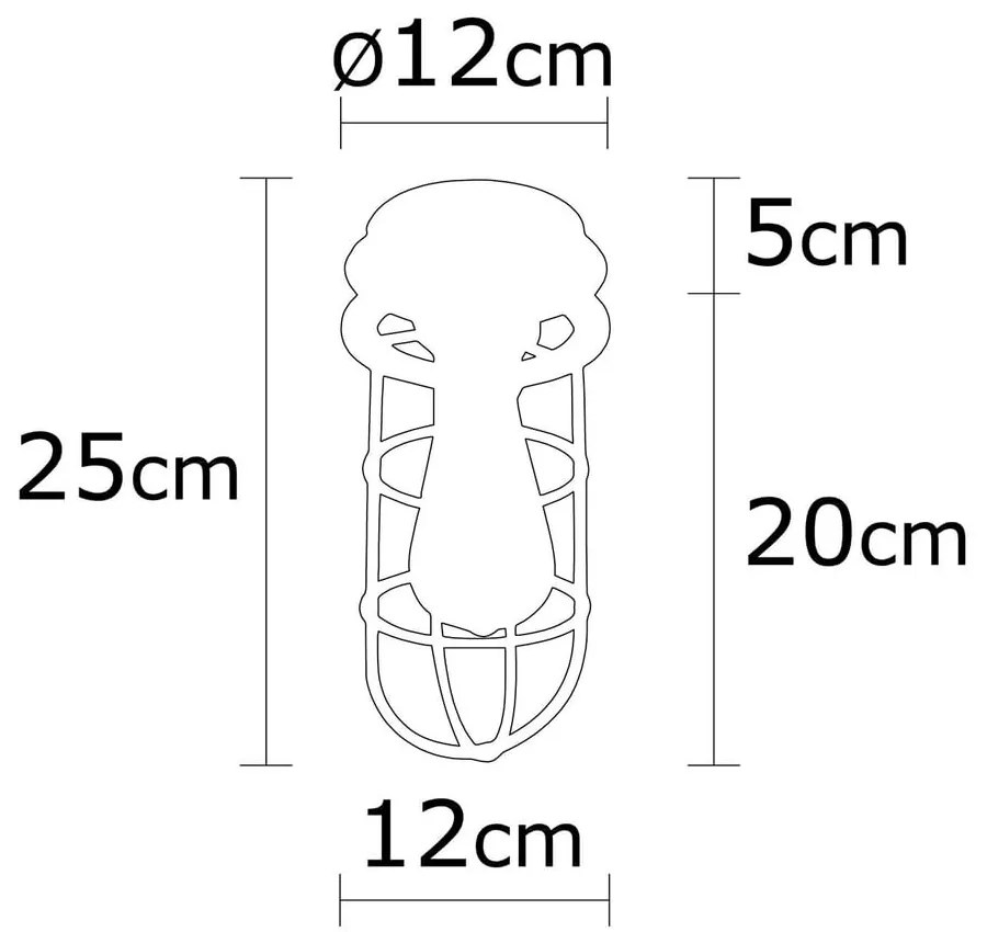 Plafonieră neagră cu abajur din metal ø 12 cm Kimil – Opviq lights