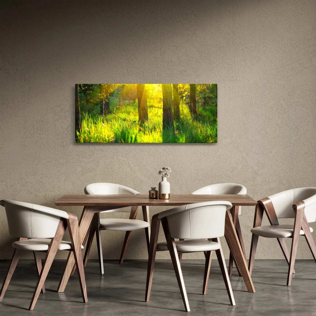 Tablou - Trezirea de primăvară a pădurii (120x50 cm)