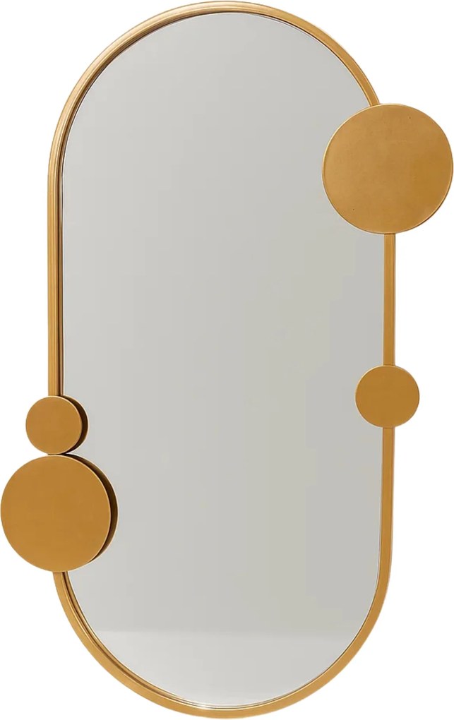 Oglindă de perete SAANA cu decorațiuni geometrice, 46 x 76 cm