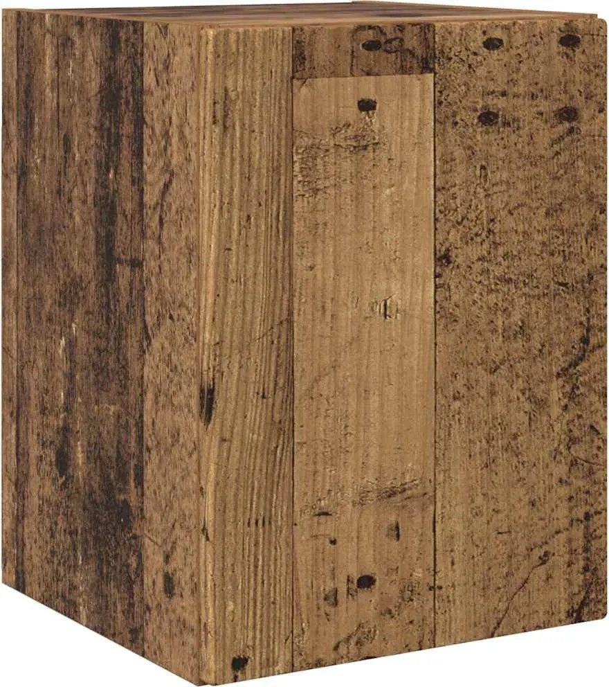 vidaXL Dulap TV de perete Lemn Vechi 30 x 31 x 40 cm Lemn compozit