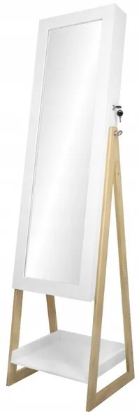 Oglinda cu cutie de bijuterii 151cm White Pure