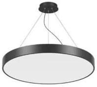 Panou LED Rotund – 86W, Lumină Rece 6000K, Negru
