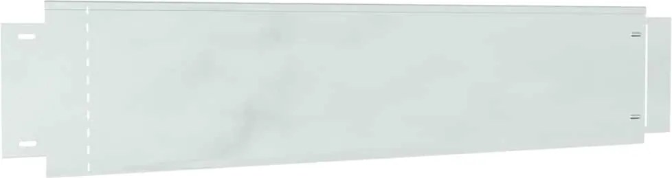 vidaXL Gard pentru gazon Culoare galvanizată 100 x 20 x 0.07 cm