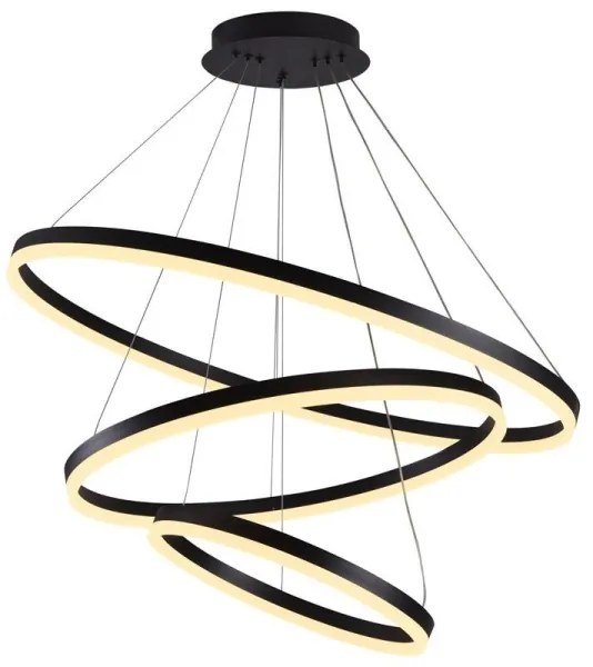 Lustră LED dimabilă pe cablu LED/125W/230V 3000-6500K + telecomandă