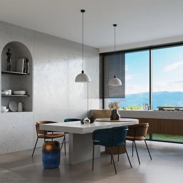 Sollux SL.0847 - Pendul PABLITO 1xE27/60W/230V beton pe cablu