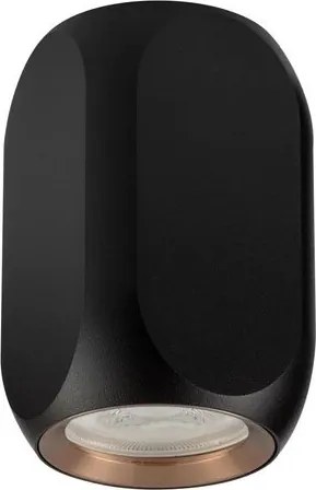 Spot aplicat cu bec GU10 Cubi negru/ auriu