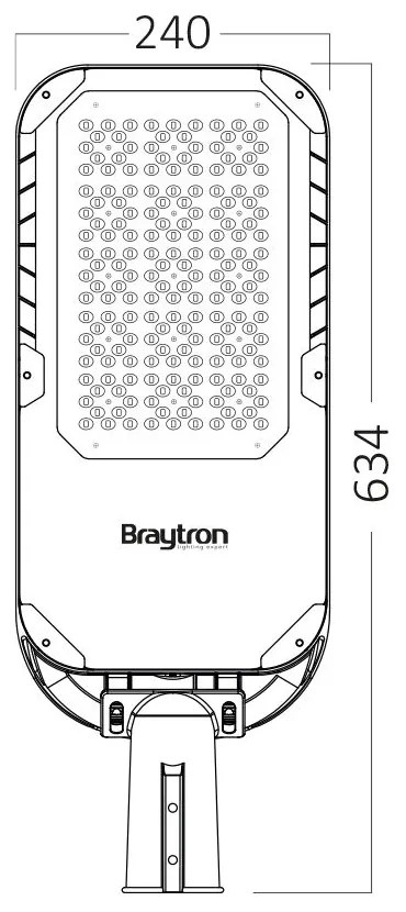 Lampa stradala LED 148W, 20800 lm, lumina neutra, IP66, Braytron